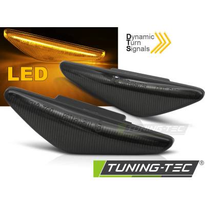 Boční LED dynamické blinkry BMW E46 coupe, 2003-2006, SEQ, kouřové