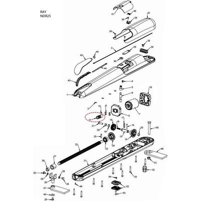 430VISF002A00 ozubený náhon motorčeka 9 NDR25-11