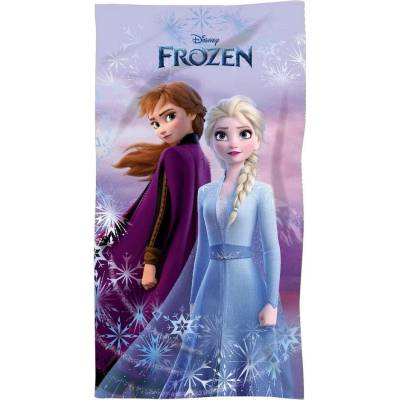 MLC Mikrofíbrová plážová osuška Ledové království Frozen motiv Anna a Elsa 70 x 140 cm