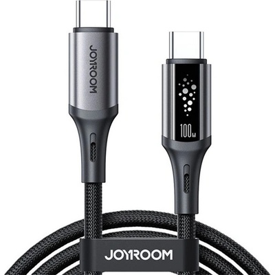 JOYROOM Кабел за данни JOYROOM STARTALK Type-C - Type-C, 120cm, BLACK S-A60 C-C 100W 1.2M BLACK (S-A60 C-C 100W 1.2M BLACK)