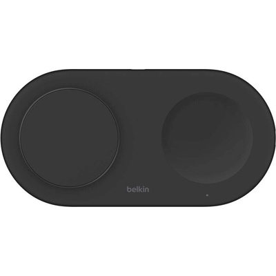 Поставка за безжично зареждане 2 в 1 Belkin BOOST CHARGE PRO Qi2 15W, Черен (WIZ021vfBK)
