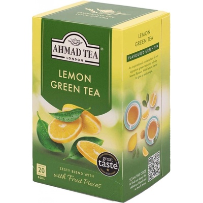 Ahmad Tea Lemon Vitality zelený čaj 20 x 2 g