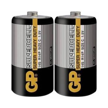 GP Batteries Цинково-карбонова батерия GP 14S-S2 Powercell, R14, 2 бр. в опаковка / Shrink, 1.5 V, 3500 mAh, GP-BM-14S-S2