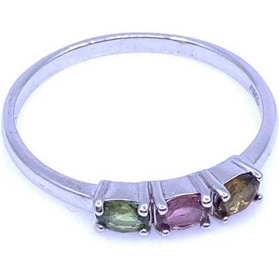 Jan Kos jewellery Stříbrný prsten s Turmalínem MHT 8168