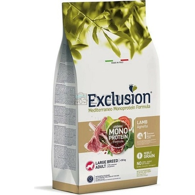 Exclusion Adult Monoprotein Large Breed Lamb 12 kg