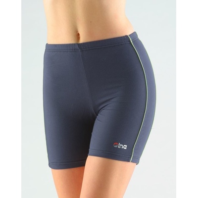 Gina dámské šortky krátké dívčí šité klasické 93000P tm.popel hrášková