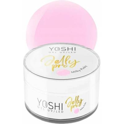 Yoshi stavební gel Uv Led Jelly Pro Cover Milky Pinky krycí růžový 50ml