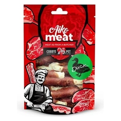 COBBYS PET AIKO Meat tyčinka z buvolí kůže s kachním masem 100 g