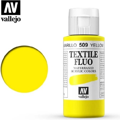 Vallejo Textil Color Fluorescent 509 Yellow 60 ml