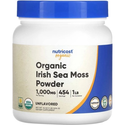 Nutricost Organic Irish Sea Moss, 1000 mg, 454 g, Nutricost (67338 (438101) NC)