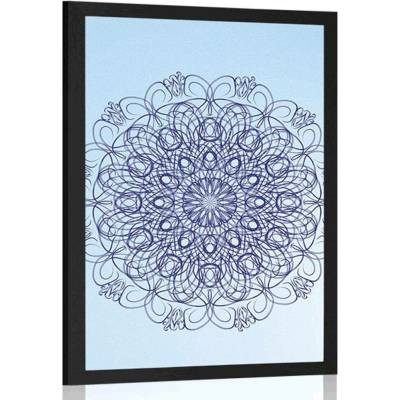 Plakát abstraktní květinová Mandala - 60x90 no frame
