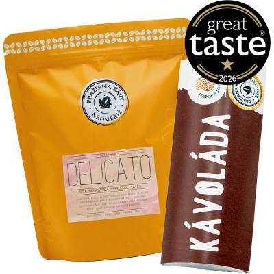 Káva Kroměříž Bundle Delicato french press 250 g