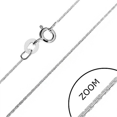 Šperky eshop Lesklý řetízek ze stříbra tyčinkové články AB19.10