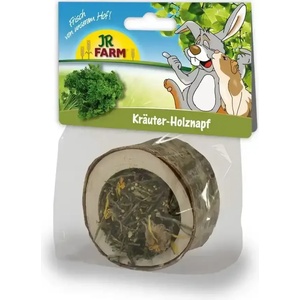 JR FARM Дървена купа с билки лакомство за гризачи (06790)