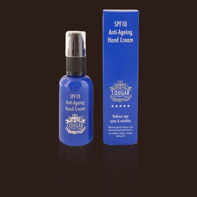 Cougar exkluzívny krém na ruky proti starnutiu pokožky s SPF10 50 ml