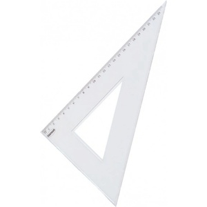 Centrum Триъгълник Centrum, правоъгълен, 23cm, бял (OK994)