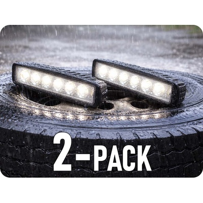 TruckLED LED pracovné svetlo 18W, 1680lm, 6xLED, 12V/24V, IP67/2-PACK! [L0097S-B]