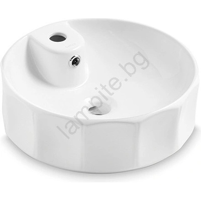 Bathco 4158 - Мивка за плот CIRCUS Ø 42 см порцелан/бяла (BO0042)