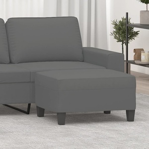 vidaXL Табуретка, тъмносива, 70x55x41 см, плат микрофибър (349363)