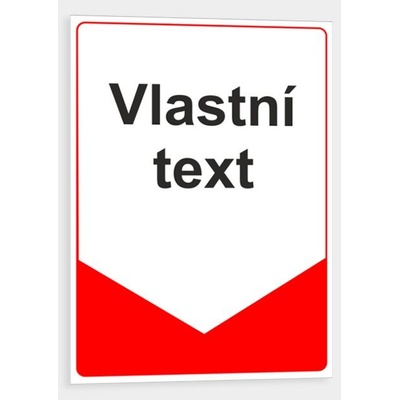 Univerzální tabulka s Vaším vlastním textem RED1