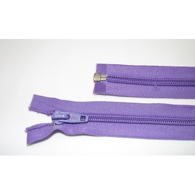 Zips špirála deliteľný 5mm - dĺžka 45cm farba tmavo fialová
