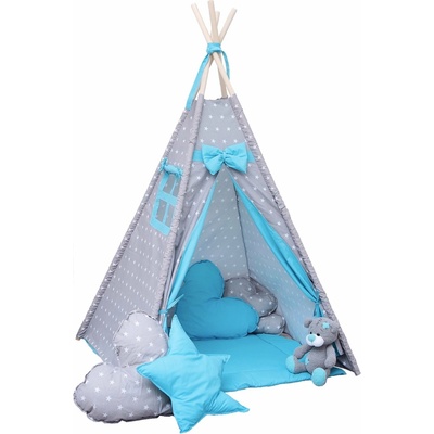BabyTýpka Dětské teepee Stars blue