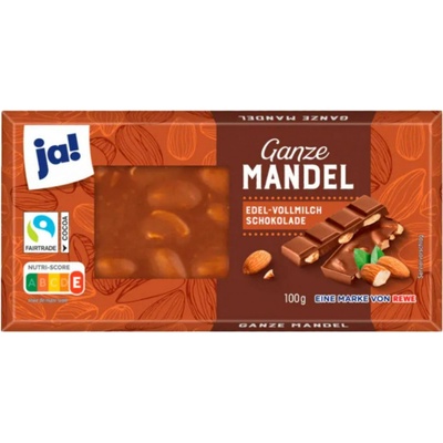Ja! Mléčná čokoláda s mandlemi 100 g