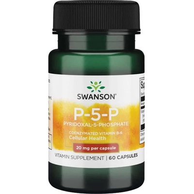 Swanson P-5-P Koenzýmovaný vitamín B6 20 mg 60 kapsúl