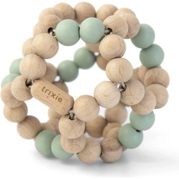 Trixie kulička s korálky Wooden beads ball mint
