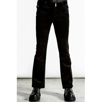 KILLSTAR Унисекс панталони KILLSTAR - Strike A Cord - Черен Рипсено Кадифе - KSRA004088