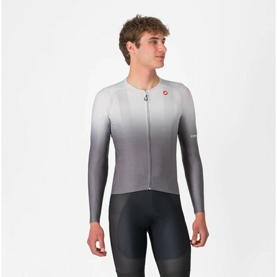 Castelli UPF Jersey men"s dl.rukáv silver gray