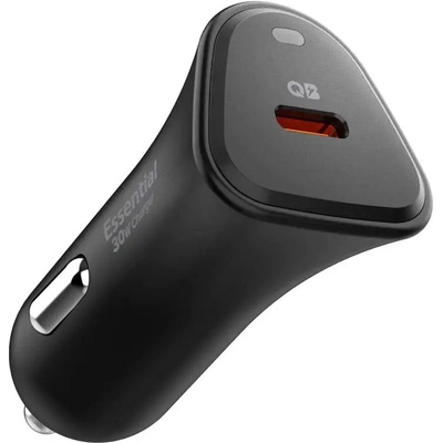 Spigen Зарядно за кола Spigen Essential EV301 30W - черно (8809971235242)