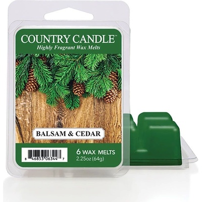Country candle Balsam & Cedar Vonný Vosk 64 g