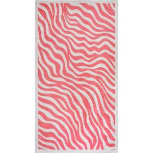 Vitaus Розов килим подходящ за пране 60x100 cm Red Zebra - Vitaus (KRN-6210-Red-60x100)