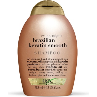 OGX Zjemňujúci šampón brazílsky keratín 385 ml