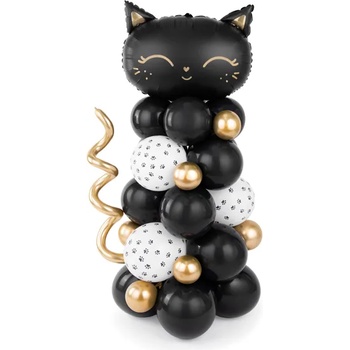 Image 1 of PartyDeco Букет от балони - Черна котка