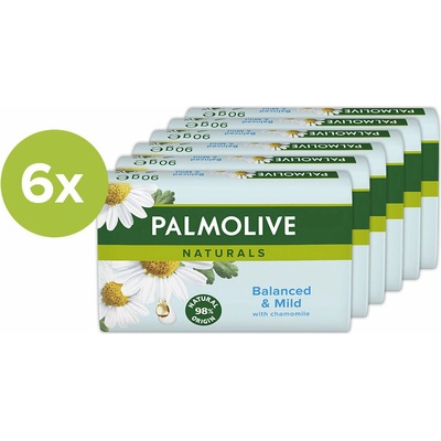 Palmolive Naturals Chamomille mydlo 6 x 90 g