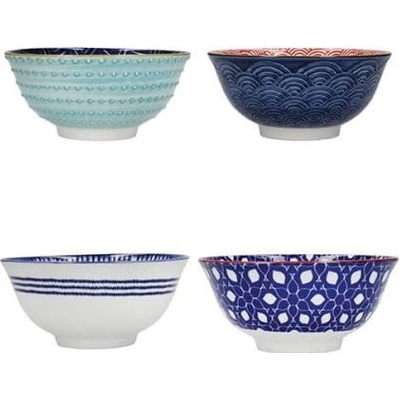Kitchen Craft Sada 4 keramických misek 16,5 cm
