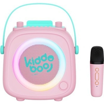 Kiddoboo Bluetooth Karaoke set mikrofon a reproduktor KidsVoice Pink