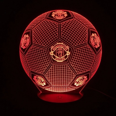 Beling Detská lampa, Lopta s logom Manchester, 7 farebná QS199