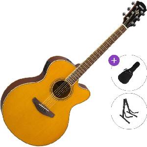 Yamaha CPX600 Standard SET Vintage Tint Електро-акустична китара Джъмбо