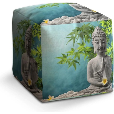 Sablio Taburet Budha: 40x40x40 cm