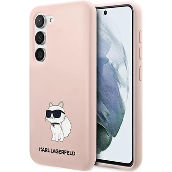 KARL LAGERFELD Кейс Karl Lagerfeld KLHCS23SSNCHBCP за Samsung Galaxy S23 S911, твърд, розов / розов, Silicone Choupette (KF001495-0)