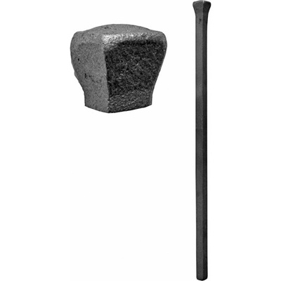 neuvedená Tyč zakovaná h350, 12x12mm