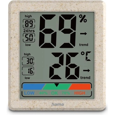 Hama Термометър и хигрометър "Ponza", дигитален, за вътрешна употреба, бежов (222227)