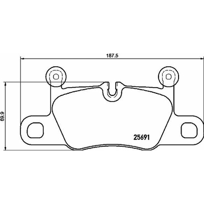 Sada brzdových platničiek, vždy 4 kusy v sade BREMBO P 65 031 (P65031)