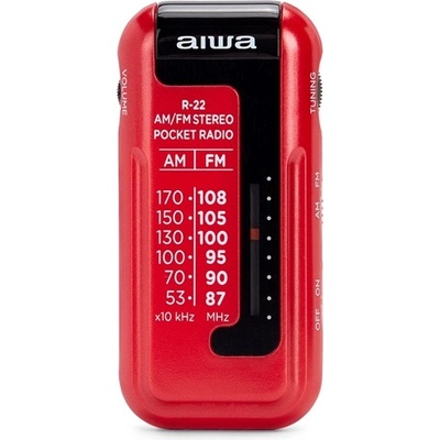 Aiwa Преносимо червено радио Aiwa R-22RD (R-22RD)