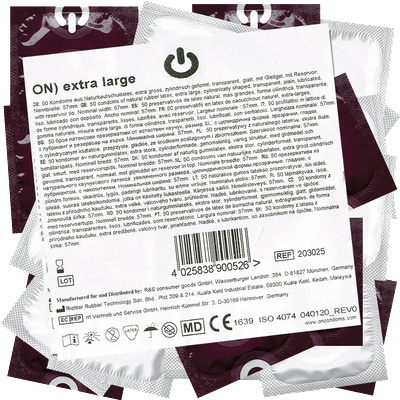 On) Bulk-Pack: Extra Large, 100 wide condoms