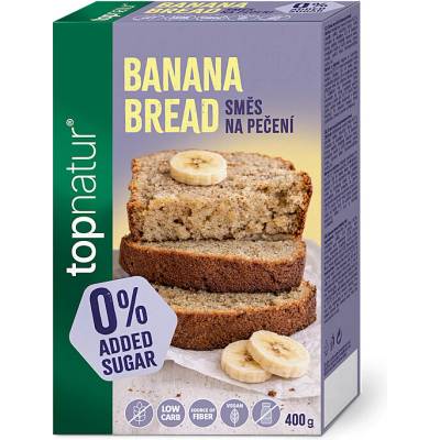 Topnatur Banana Bread bezlepková směs na pečení bez přidaného cukru 400 g