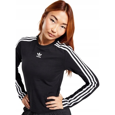 adidas Originals 3-Stripes Long Sleeve Slim T-Shirt